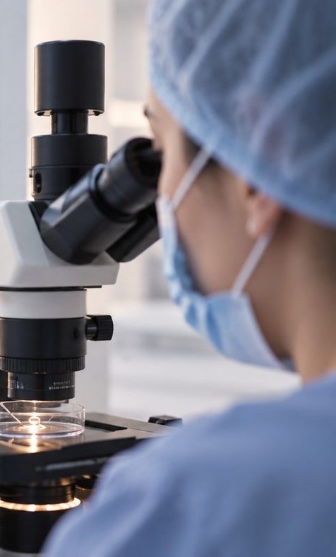 Embryologist in the Fertilidad ABC laboratory